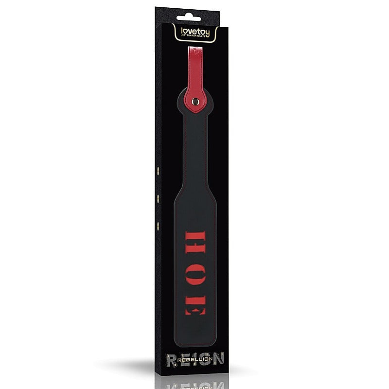 15'' Rebellion Reign Paddle "HOE" by Lovetoy - Paddles And Slappers