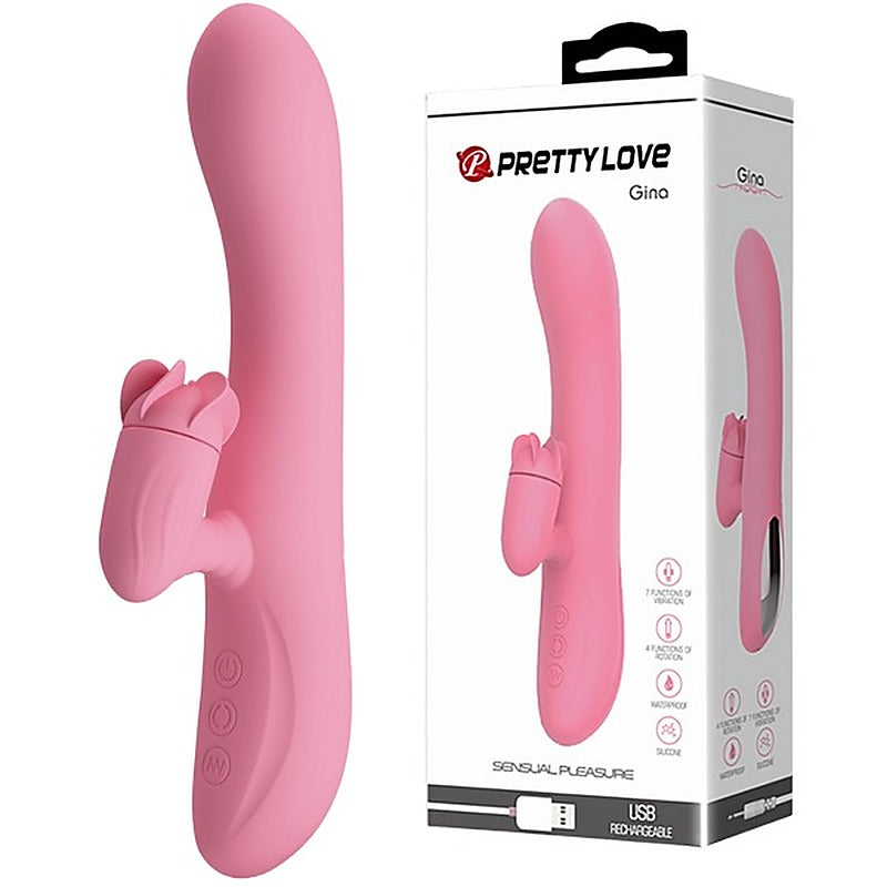 Gina 7 Functions Rotating Rabbit Massager By Baile - Rabbit Vibrators