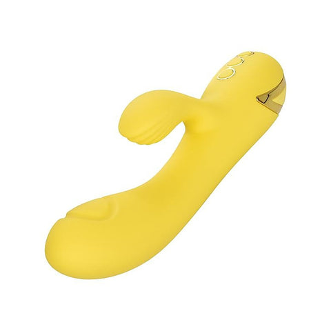 Calexotics California Dreaming San Diego Seduction Rechargeable Silicone Rabbit Vibrator Yellow - Rabbit Vibrators