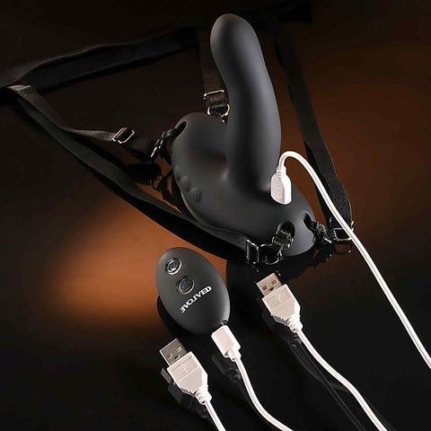 Come Closer Vibrating Strap-On With Remote By Evolved - Strap On Sextoys