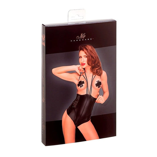 Black Powerwetlook Body Multistraps