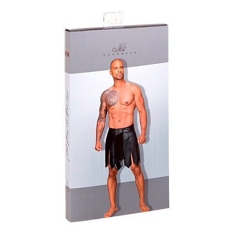 Decadence Eco Leather Men'S Gladiator Skirt By Noir Handmade - His Fetish