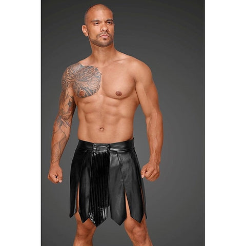 Decadence Eco Leather Men'S Gladiator Skirt By Noir Handmade - His Fetish
