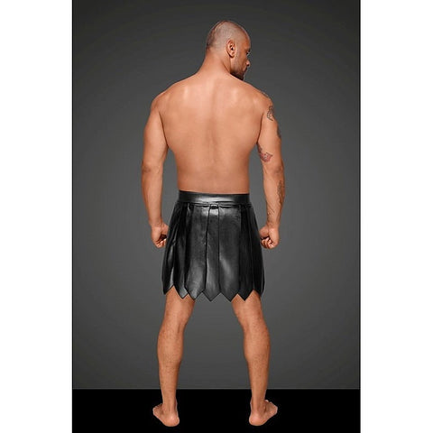 Decadence Eco Leather Men'S Gladiator Skirt By Noir Handmade - His Fetish