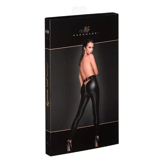 Low Cut Back Leggings w Gold Zipper - Her Fetish
