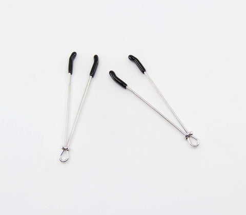 Love In Leather Tweezer Style Nipple Clamps - Nipple and Clit Clamps