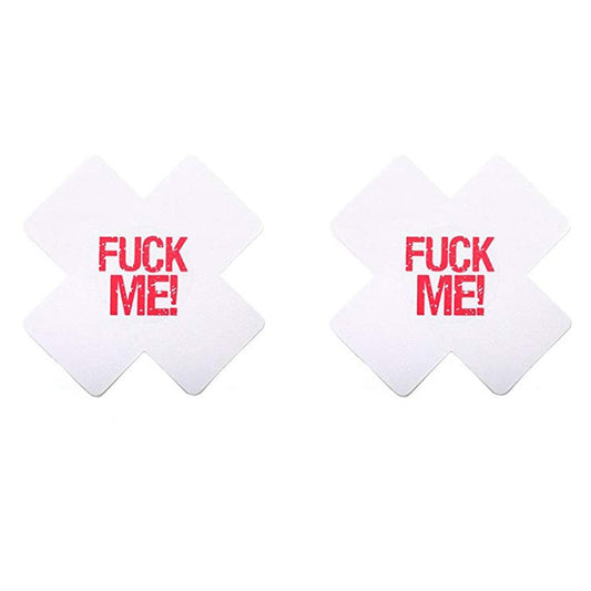 Love In Leather Sexy Fuck Me Nipple Pasties - Breast and Nipple Toys