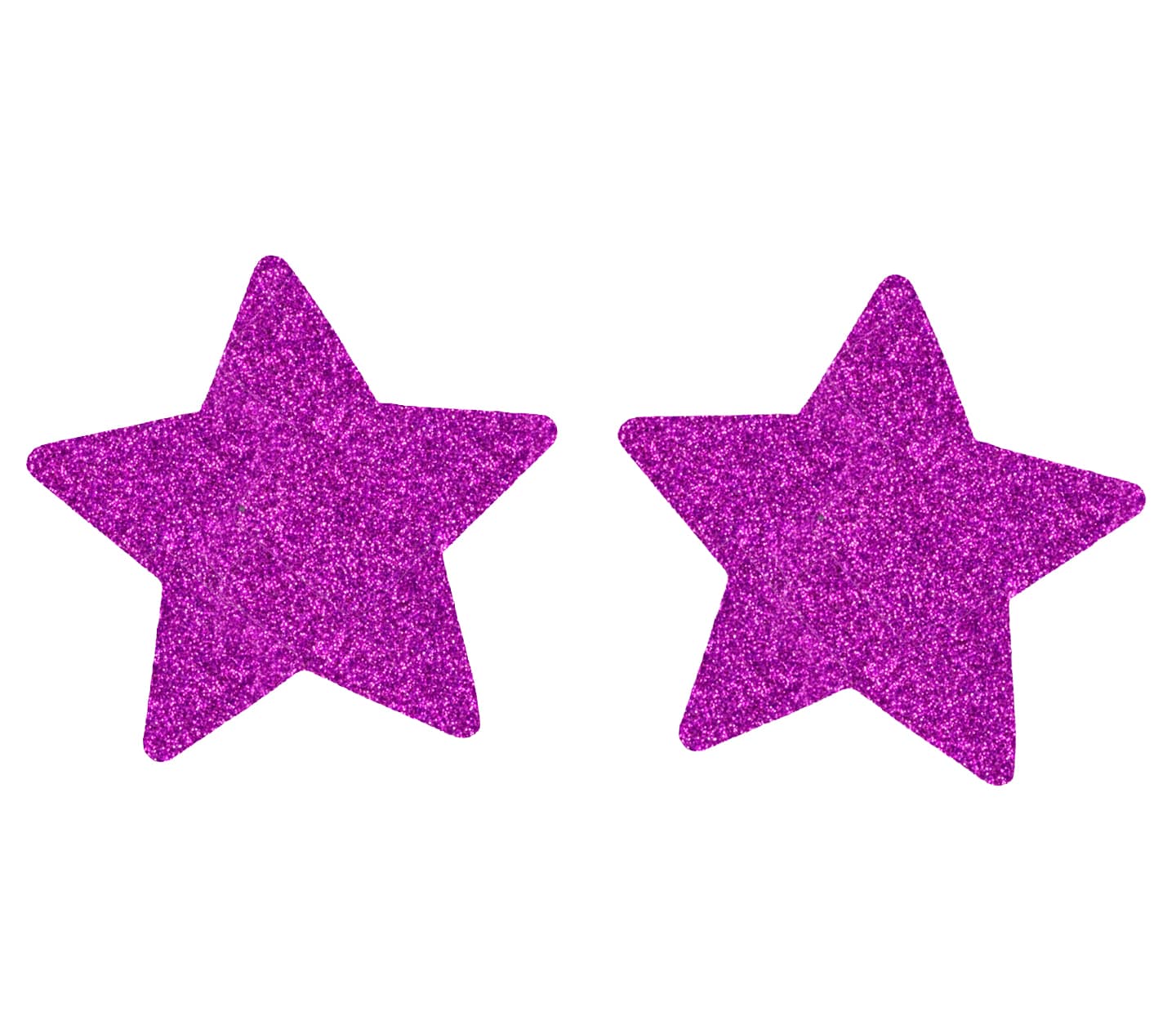 Love In Leather Glitter Star Womens Nipple Covers - Purple - Breast and Nipple Toys
