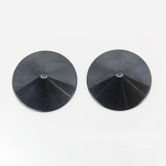 Love In Leather Round Metal Nipple Pasties - Breast and Nipple Toys