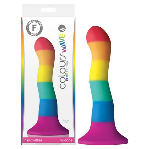 NS Novelties Colours Pride Edition 6 Inch Wave Dong
