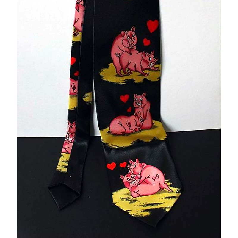 Naughty Pig Neck Tie by Hua Novelties - Fancy Dress Ups