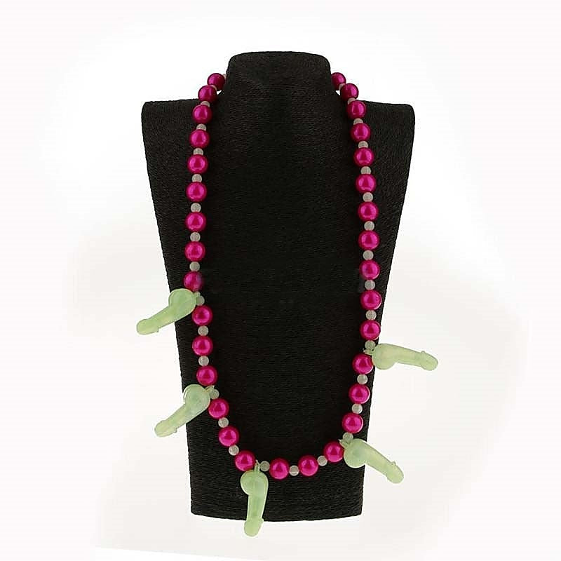 Glow In Dark Dickie Necklace By Hua Novelties - Fancy Dress Ups
