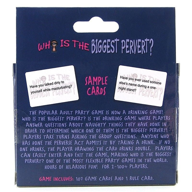 Who'S The Biggest Pervert? Card Game By Kheper Games - Sex Games, Coupons and Tricks
