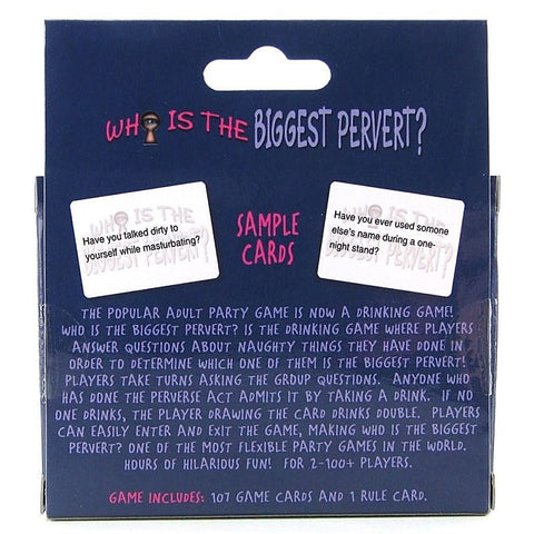 Who'S The Biggest Pervert? Card Game By Kheper Games - Sex Games, Coupons and Tricks
