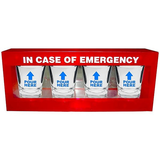 In Case Of Emergency Shot Glasses By Kheper Games - Party Gifts and Novelties