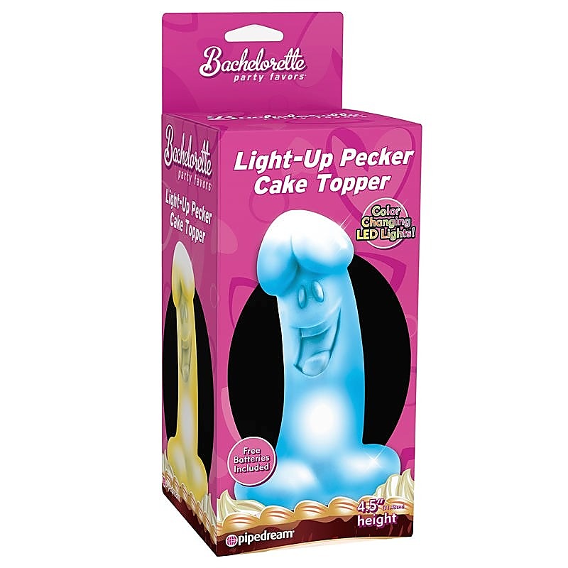 Light Up Pecker Cake Topper By Pipedream - Bachelorette and Bucks