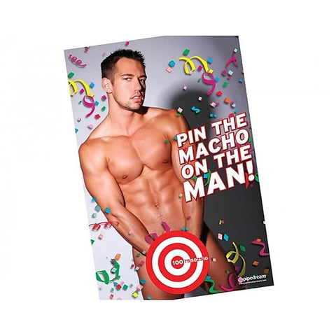Bachelorette Party Favors Pin The Macho On The Man Party - Party Gifts and Novelties