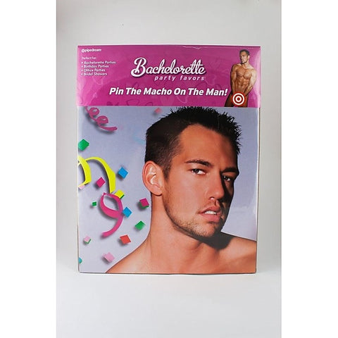 Bachelorette Party Favors Pin The Macho On The Man Party - Party Gifts and Novelties
