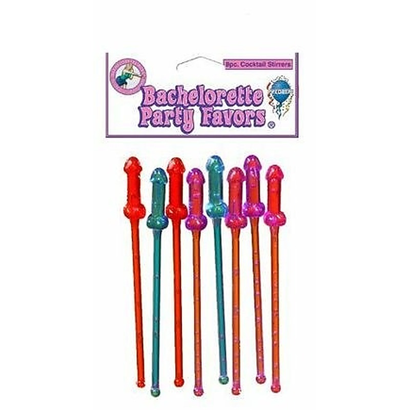 Cocktail Stirrers 8 Pack By Pipedream Products - Bachelorette and Bucks