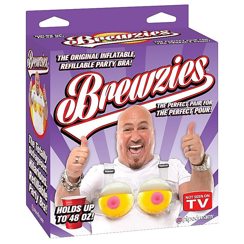Brewzies Inflatable Novelty Bra By Pipedream Products - Fancy Dress Ups