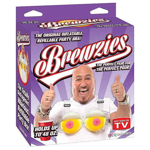 Brewzies Inflatable Novelty Bra By Pipedream Products - Fancy Dress Ups
