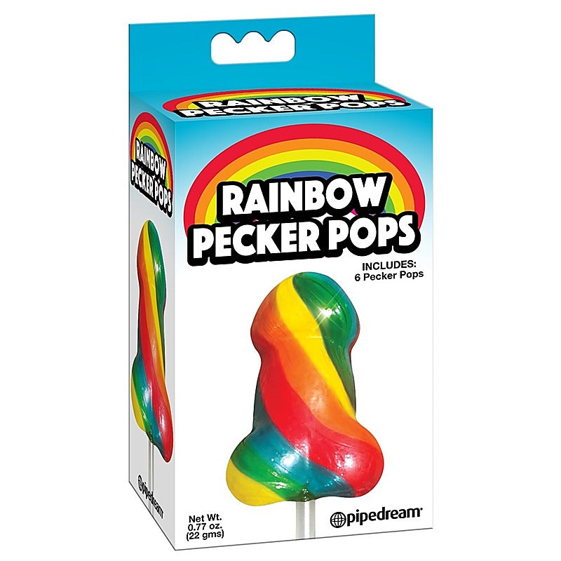 Rainbow Penis Shaped Pecker Pops by Pipedream - Sex Games, Coupons and Tricks