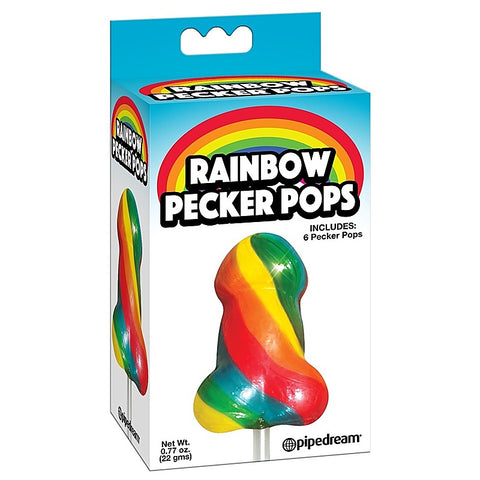 Rainbow Penis Shaped Pecker Pops by Pipedream - Sex Games, Coupons and Tricks