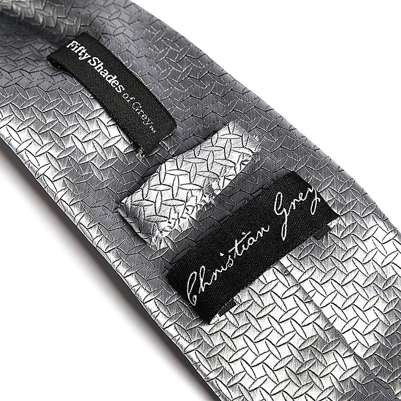 Christian Grey'S Silver Tie By Love Honey - Fancy Dress Ups