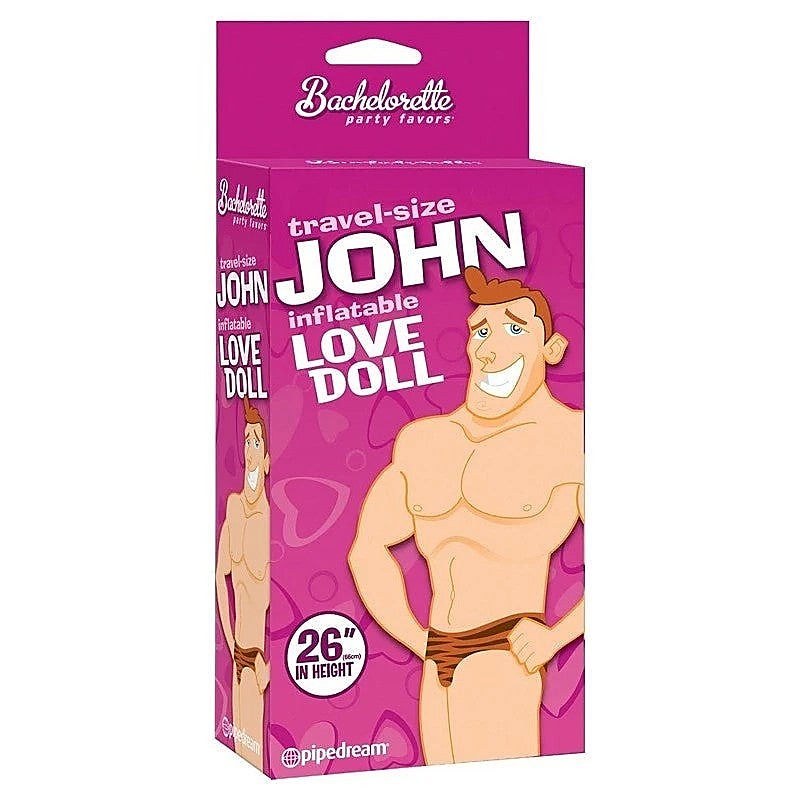 Travel Size John Blow Up Inflatable Love Doll By Pipedream - Love Dolls