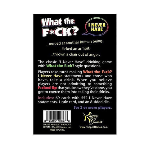 What The F*Ck? I Never Have By Kheper Games - Sex Games, Coupons and Tricks