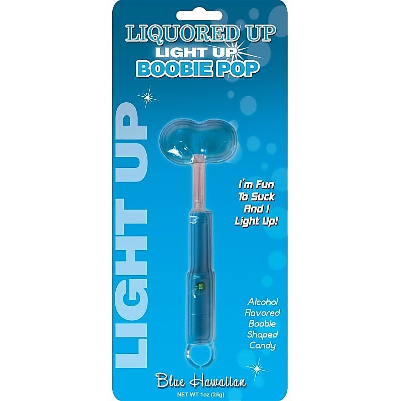 Light Up Boobie Pops Blue Raspberry by Hott Products - Sex Games, Coupons and Tricks