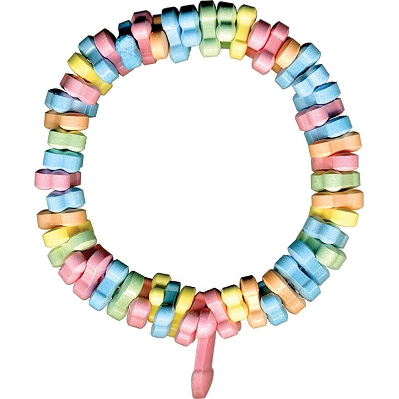 Rainbow Penis Candy Necklace by Hott Products - Bachelorette and Bucks