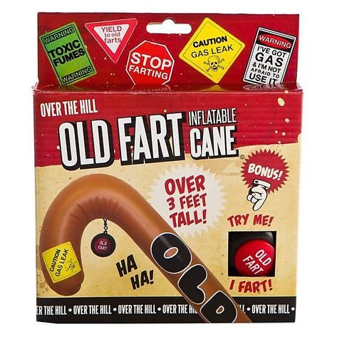 Over The Hill Old Fart Inflatable Cane By Big Mouth Toys - Bachelorette and Bucks