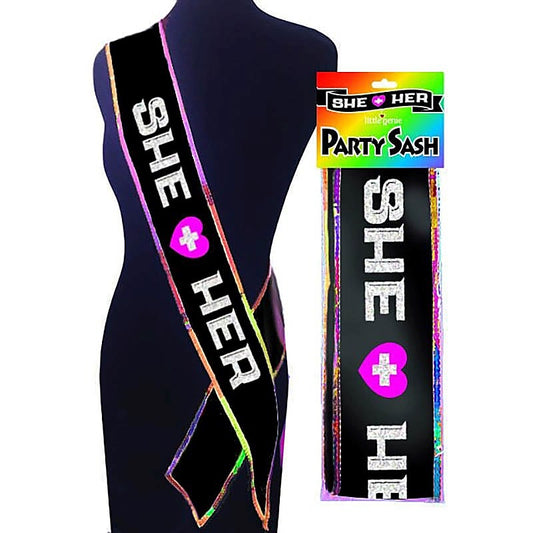 She + Her Party Sash - Sex Games, Coupons and Tricks