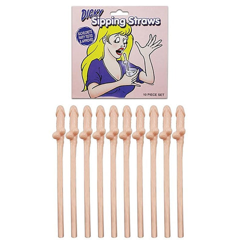 Dicky Sipping Bachelorette Party Straws By Seven Creations - Bachelorette and Bucks