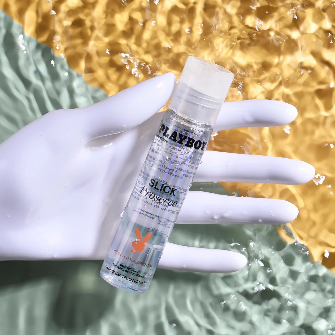Playboy Pleasure SLICK PROSECCO Water Based Lubricant - - Water Based Lubes