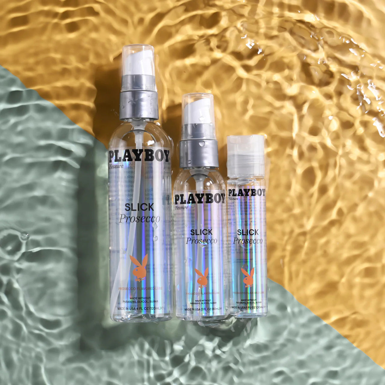 Playboy Pleasure SLICK PROSECCO Water Based Lubricant - - Water Based Lubes