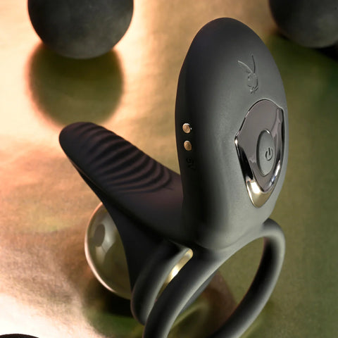 Playboy Pleasure JUST RIGHT Vibrating Cock Ring - Cock Rings