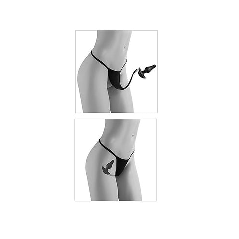 Crotchless Pleasure Pearls Panties By Pipedream - Strap On Sextoys