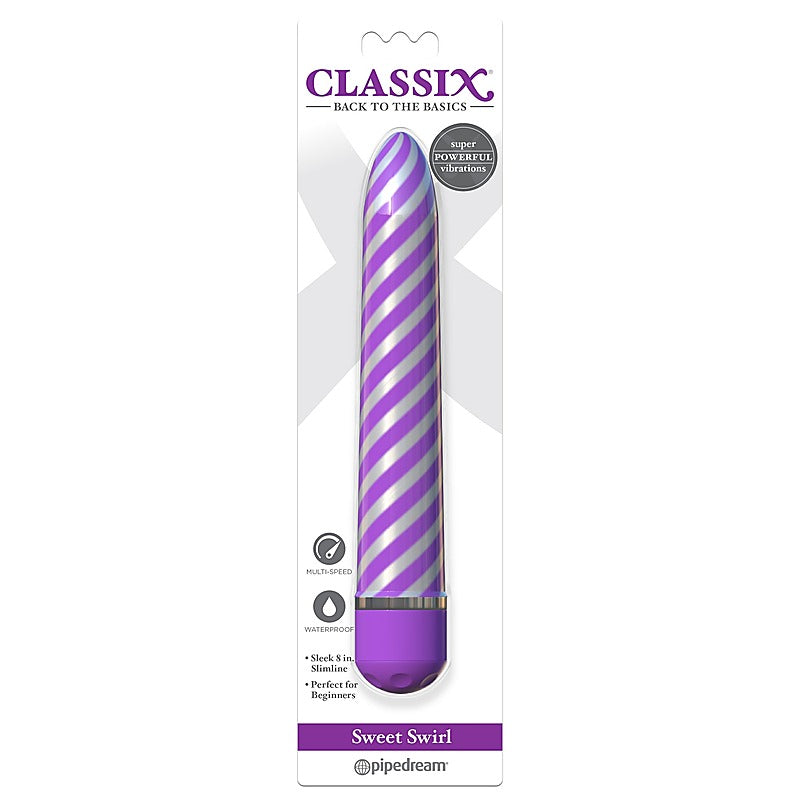Sweet Swirl 8 Inch Bullet Vibrator By Pipedream - Bullet Vibrators