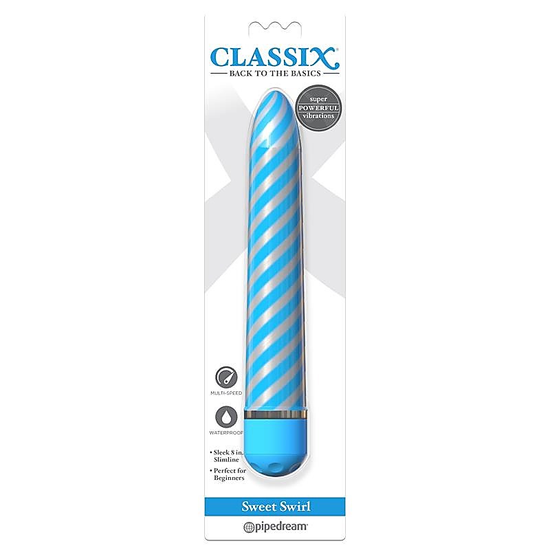 Sweet Swirl 8 Inch Bullet Vibrator By Pipedream - Bullet Vibrators