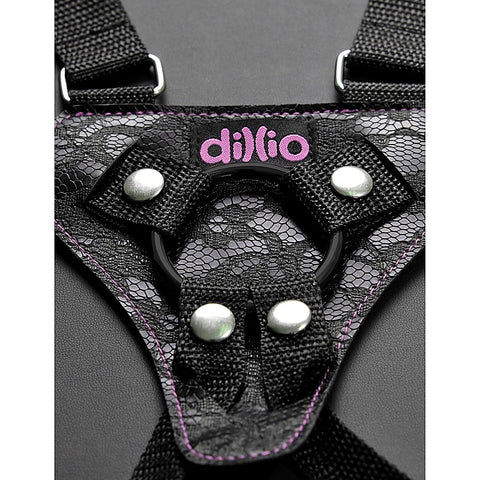 Dillio 6 Inch Strap-On Suspender Harness Set By Pipedream - Strap On Sextoys