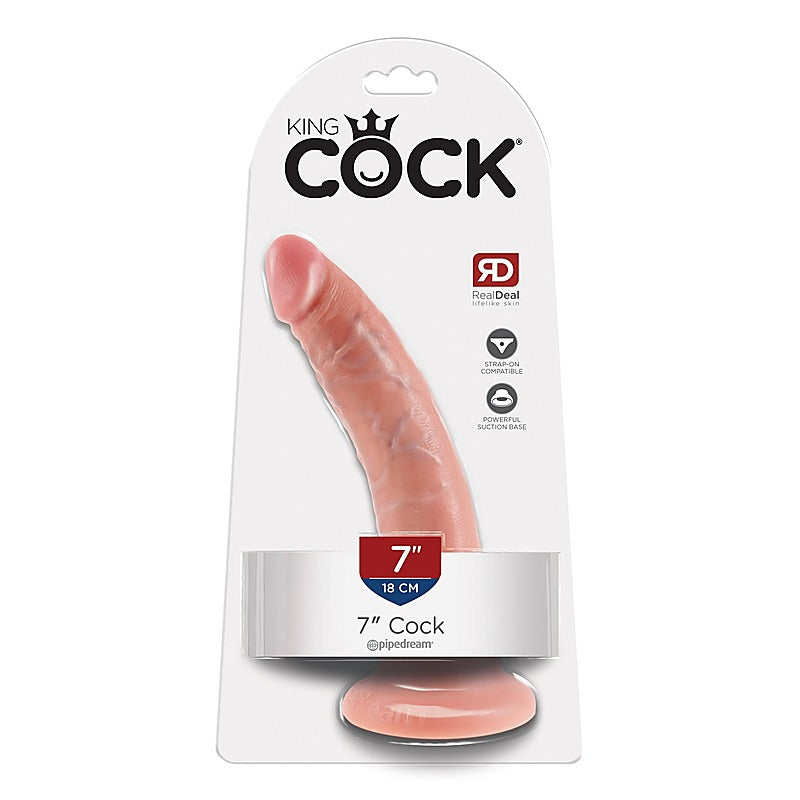 King Cock 7 Inch Realistic Dildo By Pipedream Products - Realistic Dildos