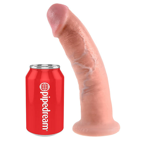 King Cock 9 Inch Realistic Dong With Suction Cup - Realistic Dildos