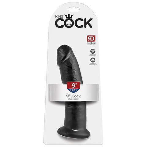 King Cock 9 Inch Realistic Dong With Suction Cup - Realistic Dildos