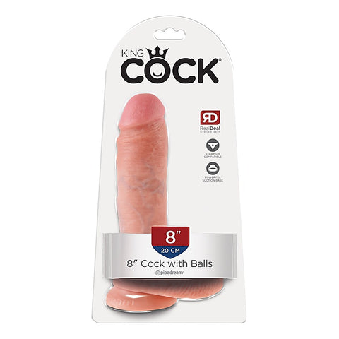 King Cock 8 Inch Realistic Dildo By Pipedream Products - Realistic Dildos