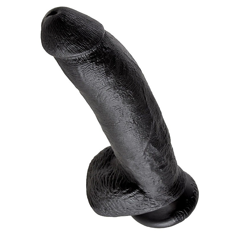 King Cock 9 Inch Suction Cup Realistic Dong With Balls - Realistic Dildos
