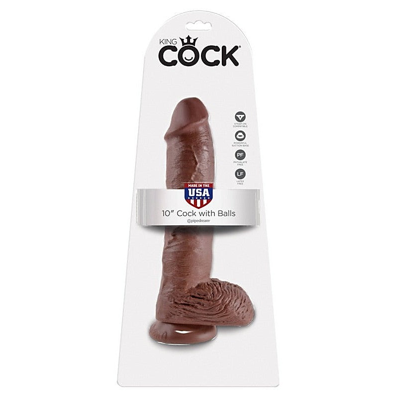 King Cock 10 Inch Cock With Balls By Pipedream Products - Realistic Dildos