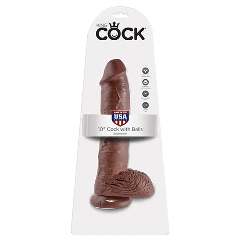 King Cock 10 Inch Cock With Balls By Pipedream Products - Realistic Dildos
