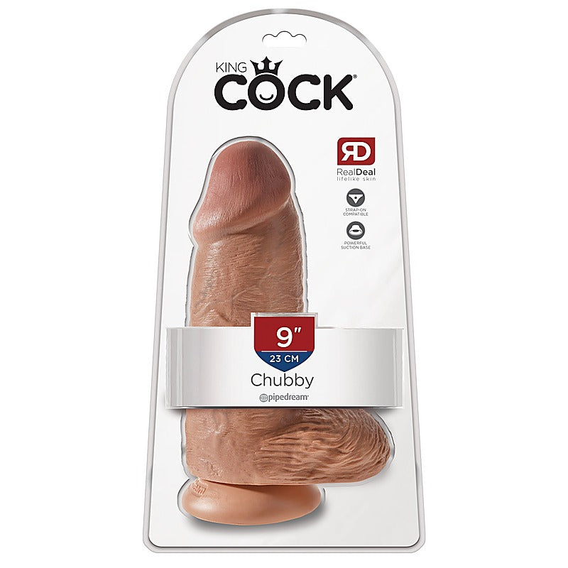 King Cock Chubby 9 Inch Realistic Dildo - Realistic Dildos